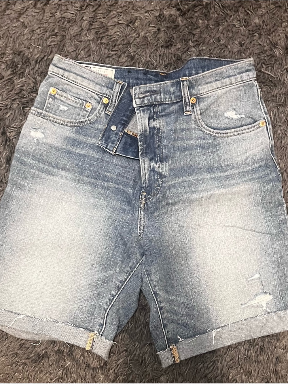 GAP Women’s Light Blue Washed Denim Bermuda Shorts